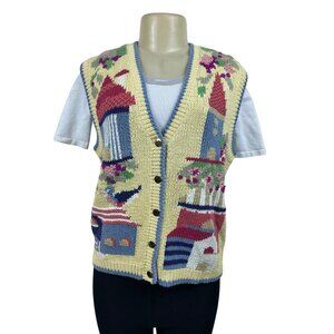 Orvis Women’s Yellow Knitted Vest Sz M - NWT